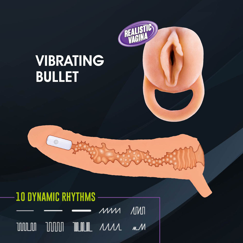 Extendor+ - 2 Inch Vibrating Penis Extender and Stroker